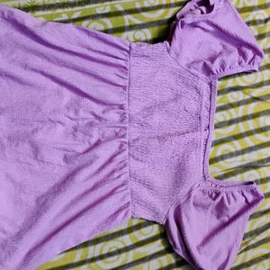 Comfortable Casual Lavender Top