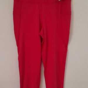 New With Tag Red Active Wear Co Ord Set