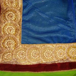 Wedding Zari Worker Lehenga Saree