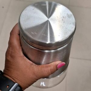 Steel+glass Jar