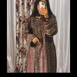 Pakistani Suit Black Printed