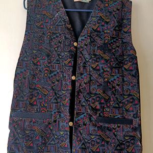 Sleeveless Ethnic Jacket For Men