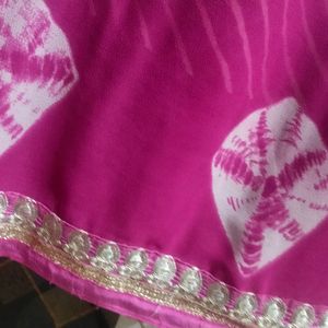 Black Pink Saree