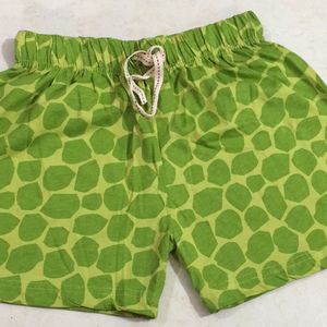 Turtle Green Pajama Shorts