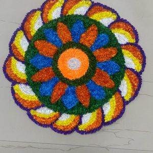 Handmade  And Washable Rangoli Mat