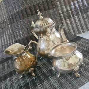 Antique Brass Tea Set