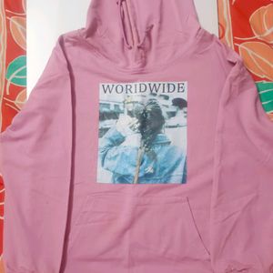 A Cotton Mid Length hoodie