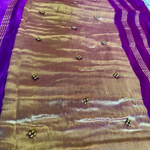 Bandhani Pure Gazi Silk Saree With Blouse