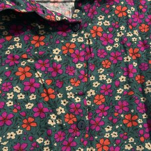 Zudio Crop Floral Multicoloured Shirt