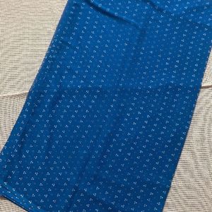 Blue Bandhani Saree