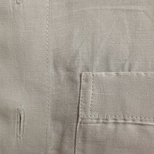 Pure White Cotton Linen Shirt