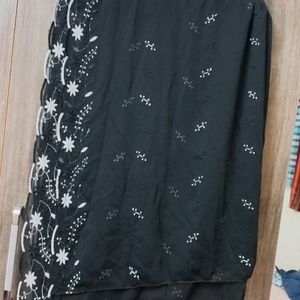 2 Black  Women  Kurta, 1 Dupatta (COMBO)