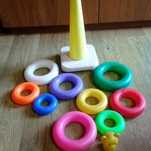 Stacker  Toy With 9 Rings