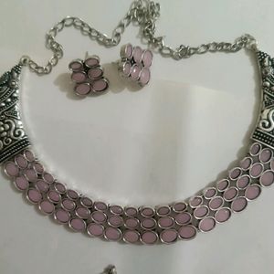 Silver Necklace Set