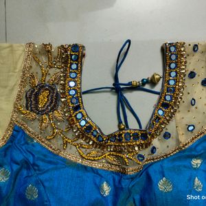 Blue Designer Padded Blouse