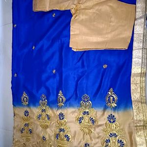 Blue Saree