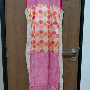 Pink And Beige Kurti