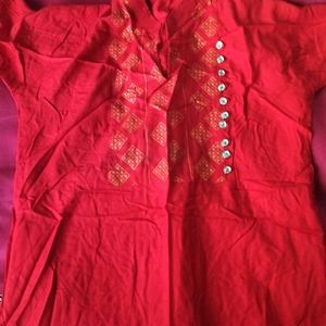 Kurta Red 13-14 Yrs