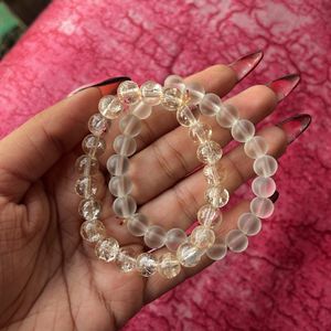 Transparent Cute Crystal Bead Bracelet Combo