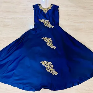 Royal Blue Color Ethnic Princess 👑 Gown