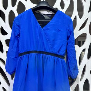 Blue Lightweight High low Dress