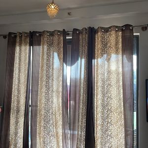 9 Feet Curtains - Pack Of 2