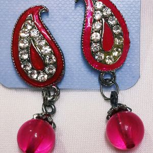 Pink Traditional Earings