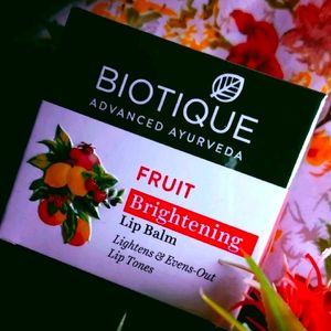 💐Biotique Ayurvedic Fruit Brightening Lip Balm