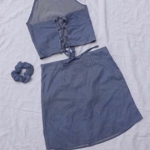 cute co-ord set💙🤍