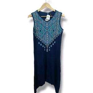 Shyla Navy Blue Shift Dress (Women's)