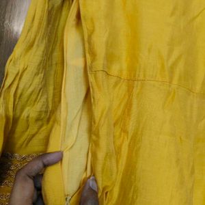 Mustard Anarkali