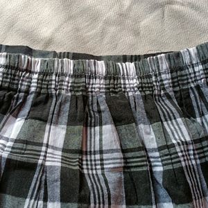 Black And White Korean Skirt