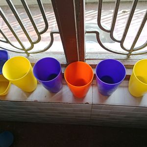 Plastic Glass And Bowl Set