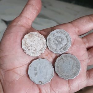 Rare Vintage Four10 Paisa Coins