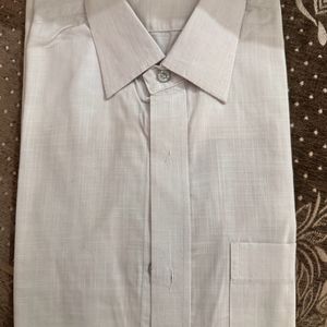 Pure White Linen Half Sleeve Shirt