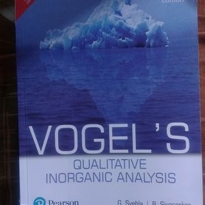 Vogel's Qualitative Inorganic Analysis