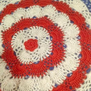 Handmade Wool Table Mat Or Thali Cover