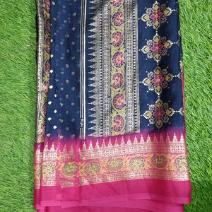 Beautiful Foil Print Saree Trending Sareesin Onlin