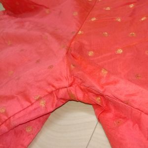 Unused Peach Sharara Gota Work Palazzo for Women