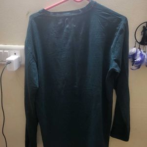 Zara Authentic Full Sleeve Bottle Green Tshirt