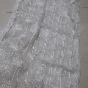 White EMBROIDERY DUPATTA