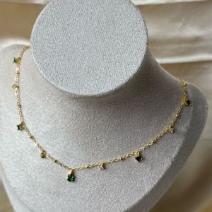 Dainty Multi-stone Anti-tarnish Necklace