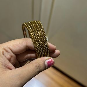 Golden Bangles 8 Pcs