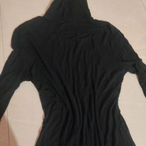 H&M Black Highneck Bodycon Mini Dress