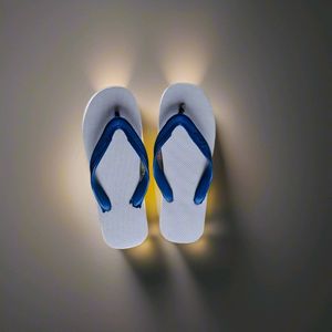 White Rubber Slipper Regular Use