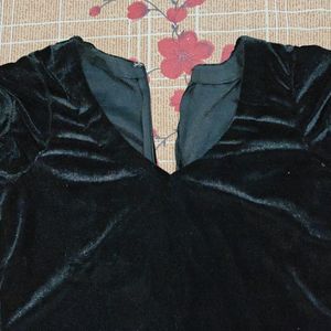 Velvet Black Sexy Partywear Dress 👗