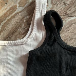 (COMBO of 3) basic ribbed tank tops Set *used*