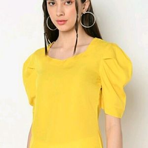 YELLOW SHORT TOP