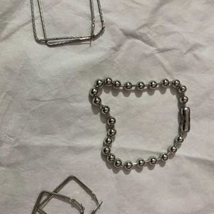 Western Chain with 2pair Of Earrings