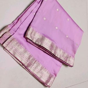 Beautiful Zari Border Saree.